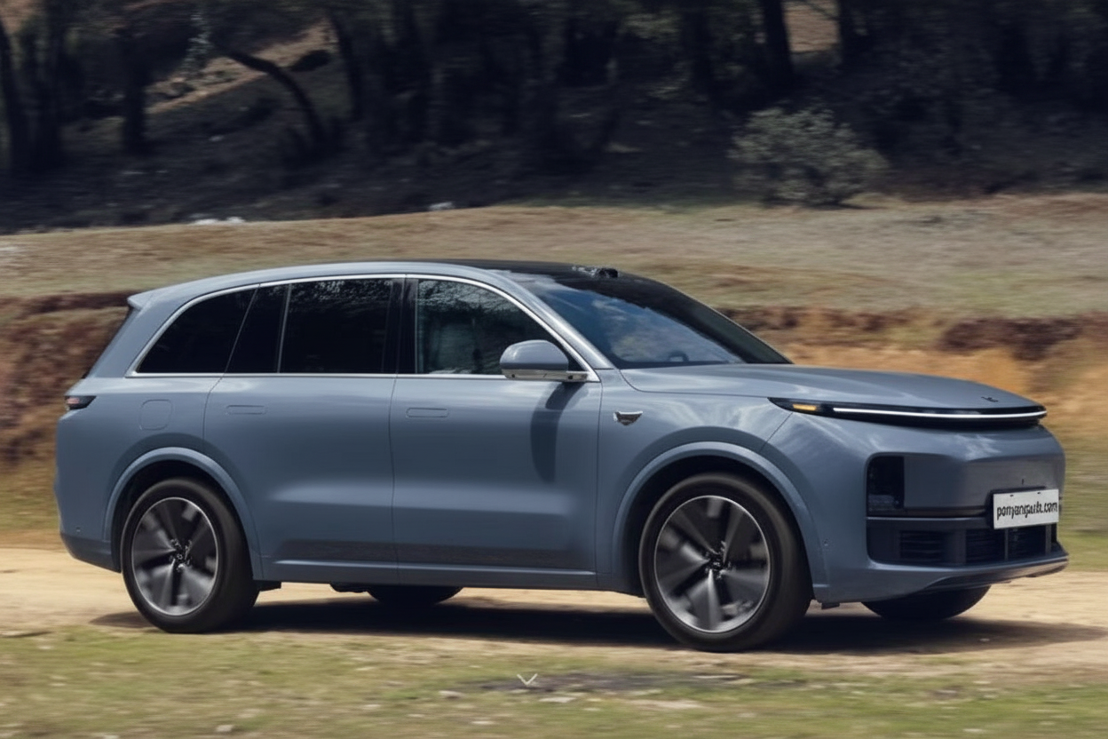 蓝灰色SUV侧面 - ponyangauto.com