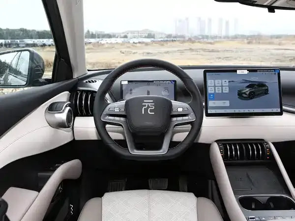 2025 BYD Yuan PLUS Gen-II Smart Driving 430KM Leading – BYD7003BEVA, Snow White / Beige Two-Tone