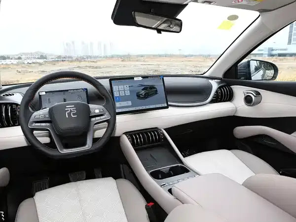 2025 BYD Yuan PLUS Gen-II Smart Driving 430KM Leading – BYD7003BEVA, Snow White / Beige Two-Tone