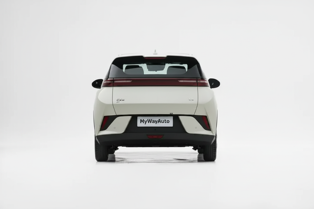 Rear straight view