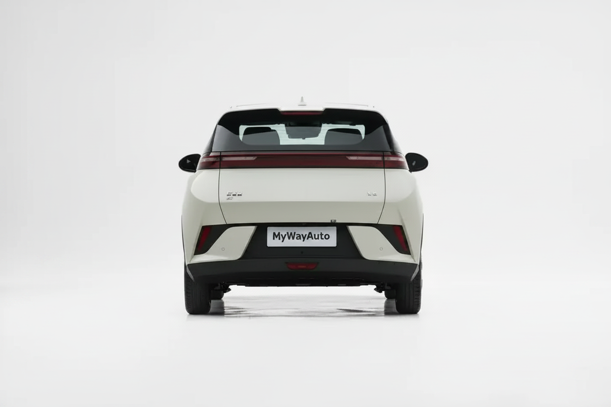 Rear straight view